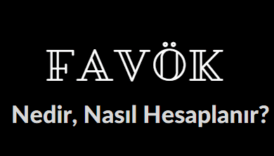 favök nedir favök değeri nasıl hesaplanır